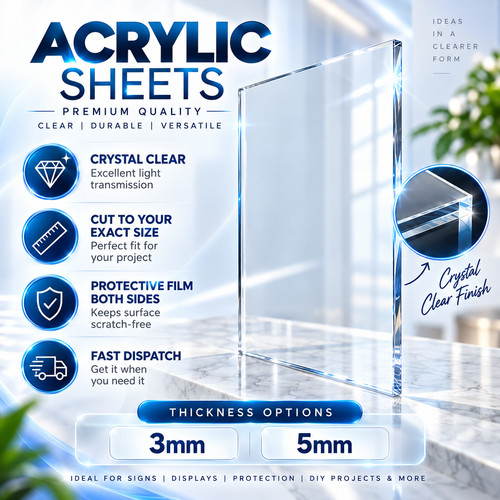 Clear perspex acrylic sheet - acrylic,