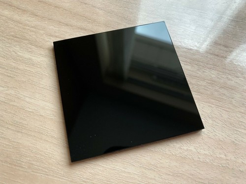 Square black perspex acrylic - black,