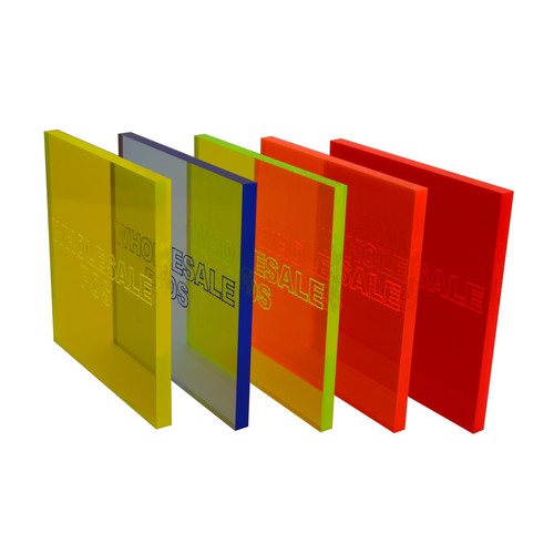 Fluorescent plastic perspex - plastic,