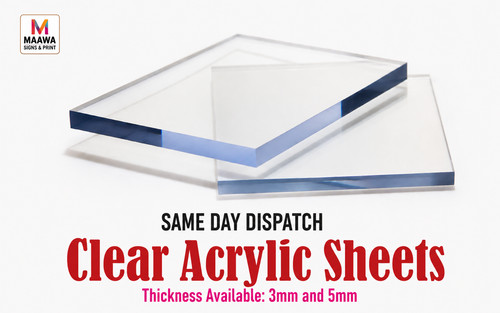 Clear perspex acrylic sheet - clear,