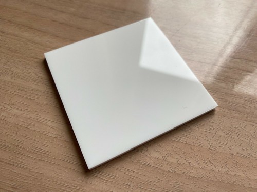 Square white perspex - square,