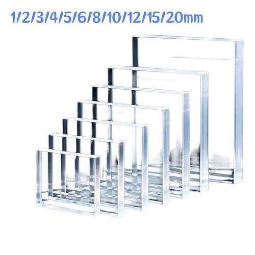 Clear perspex sheet - panel, cut